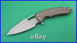 Ferrum Forge/Gavko Knives Mako (2015), 20CV Blade, Bronze Titanium Scales (NIP)