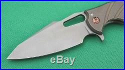 Ferrum Forge/Gavko Knives Mako (2015), 20CV Blade, Bronze Titanium Scales (NIP)