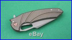 Ferrum Forge/Gavko Knives Mako (2015), 20CV Blade, Bronze Titanium Scales (NIP)