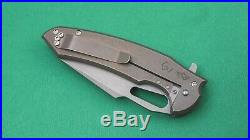 Ferrum Forge/Gavko Knives Mako (2015), 20CV Blade, Bronze Titanium Scales (NIP)