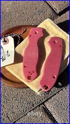 Fireside Company Spyderco Para 3 Textile Knife Scales Antique Pink