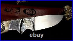 Fixed Blade Knife D2 Steel Screamshaw Money Heist Rare Knife with Custom Leather