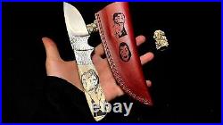 Fixed Blade Knife D2 Steel Screamshaw Money Heist Rare Knife with Custom Leather