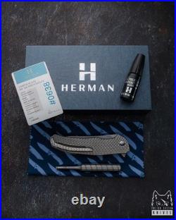 Folding Knife Folder Ishtar #0638 M398 Lefty Herman Knives