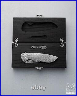 Folding Knife Folder Micro Sting 2 Full Damasteel Damacore Herman