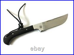 Folding pchak knife, Uzbek pchak folding knife, forged steel X12MF