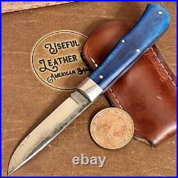 GEC Northwoods Knives Lookout Jack Blue Camel Bone Great Eastern Cutlery Knife