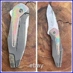 GTC Custom Knives by GUS Cecchini of Brazil Federal H/C Titanium & Mokuti CPM154