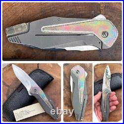 GTC Custom Knives by GUS Cecchini of Brazil Federal H/C Titanium & Mokuti CPM154