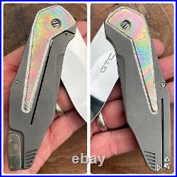 GTC Custom Knives by GUS Cecchini of Brazil Federal H/C Titanium & Mokuti CPM154