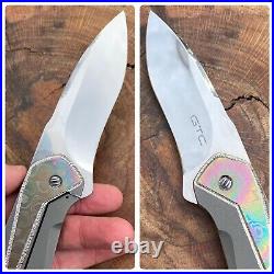 GTC Custom Knives by GUS Cecchini of Brazil Federal H/C Titanium & Mokuti CPM154