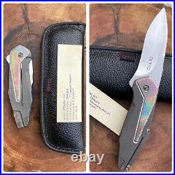 GTC Custom Knives by GUS Cecchini of Brazil Federal H/C Titanium & Mokuti CPM154