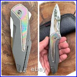 GTC Custom Knives by GUS Cecchini of Brazil Federal H/C Titanium & Mokuti CPM154