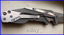 GTC Gus Cecchini custom Plasma folding flipper knife