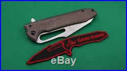 Gavko Knives Custom Macro Mako, AEB-L, Textured & Bronzed Titanium Scales