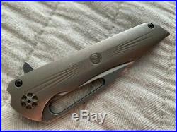 Gavko Knives Custom Mako, Carved Handle/Clip, Bronze Anodized, in AEL-B Steel