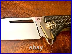 Genuine S125V CPM Andrew Blacksmith Shirogorov Style Titanium Pocketknife