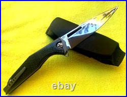 Genuine S125V CPM Andrew Blacksmith Shirogorov Style Titanium Pocketknife