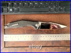 Genuine S125V CPM Andrew Blacksmith Shirogorov Style Titanium Pocketknife