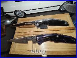 Genuine S125V CPM Andrew Blacksmith Shirogorov Style Titanium Pocketknife