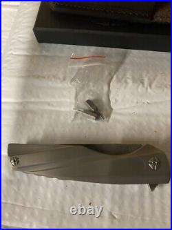 Genuine S125V CPM Andrew Blacksmith Smithy Titanium Pocketknife
