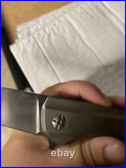 Genuine S125V CPM Andrew Blacksmith Smithy Titanium Pocketknife