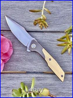 Geoff Blauvelt / Tuffknives Custom Prospect A Knife Vintage Westinghouse Micarta