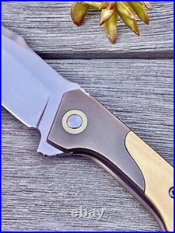 Geoff Blauvelt / Tuffknives Custom Prospect A Knife Vintage Westinghouse Micarta