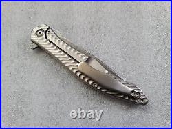 Gerry McGinnis Custom Knives Mini Intake, Paper Thin 3 5/8 Blade, 3D Wave Ti