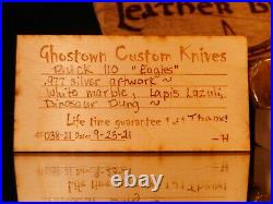 Ghostown Custom Buck 110 knife EAGLES 038-21