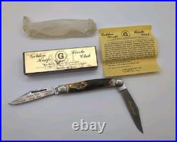Golden Circle Knife Club USA Muskrat 1 of 500 2 Blade Folding Pocket Knife #375