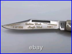 Golden Circle Knife Club USA Muskrat 1 of 500 2 Blade Folding Pocket Knife #375