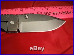 Grayman Dua Ti Ti Folder Knife in Excellent Cond with Cpm20cv Blade NR