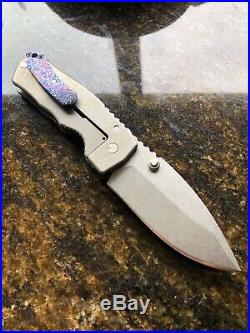 Grayman Knives Dua With Lionwerks Timascus Custom Made Scale And Clip
