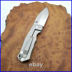 Grayman Knives Dua pocket knife StoneWash Titanium scales SOLID 20CV Blade Rare