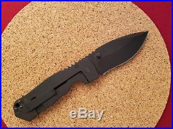 Grayman Limited Edition DLC Satu All Black Ti Ti, Large Tactical Knife Unused