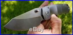 Grayman Tiga Titanium Folding Knife CTS XHP Steel EDC (Satu, Dua)