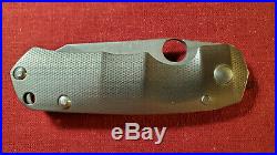 Grayman knives customized Tiga CTS-XHP Blade Textured Titanium Handle