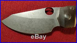 Grayman knives customized Tiga CTS-XHP Blade Textured Titanium Handle