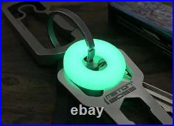 Green #1 TurboGlow in the Dark lanyard bead Keychain Paracord bead Dog tag