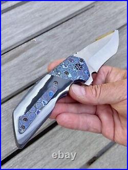 Greg Lightfoot Descendent Black Timascus G10 Knife Amazing Blade New