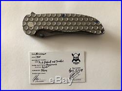 Grimsmo Knives Norseman #1080 Silver Honeycomb Blue with Timascus Thumb Stud