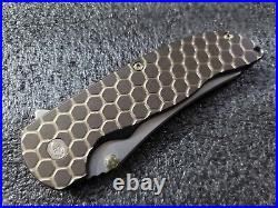 Grimsmo Knives Norseman #1959, Reverse Honeycomb, Dark Tumbled Bronze with Gold