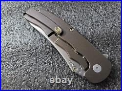 Grimsmo Knives Norseman #1959, Reverse Honeycomb, Dark Tumbled Bronze with Gold