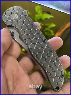 Grimsmo Knives Norseman Silver Honeycomb Blue Hardware Knife #1756 RWL-34