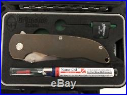 Grimsmo Norseman Custom Folding Knife #963 Bronze Titanium Scales RWL-34 Blade