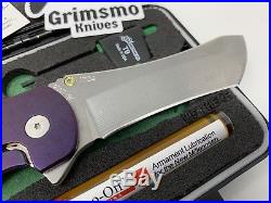 Grimsmo Norseman Custom Knife Honeycomb Purple With Gold Ano RWL34 #1704