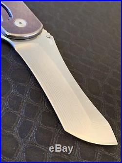 Grimsmo Norseman Early #522 Stonewashed Purple Satin Blade Knife Buttery Smooth