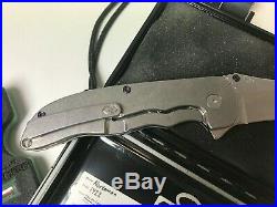 Grimsmo Norseman Knife #1422 Rwl-34 Stonewash Silver Finish With Purple Hardware