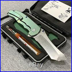 Grimsmo Norseman RWL 34 Blade Green Diamond Scales Custom Pocket Knife #2601